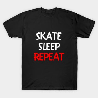 Skate Sleep Repeat (White) T-Shirt